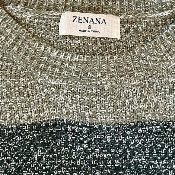 Zenana Wide Striped Crewneck - Picture 7 of 16